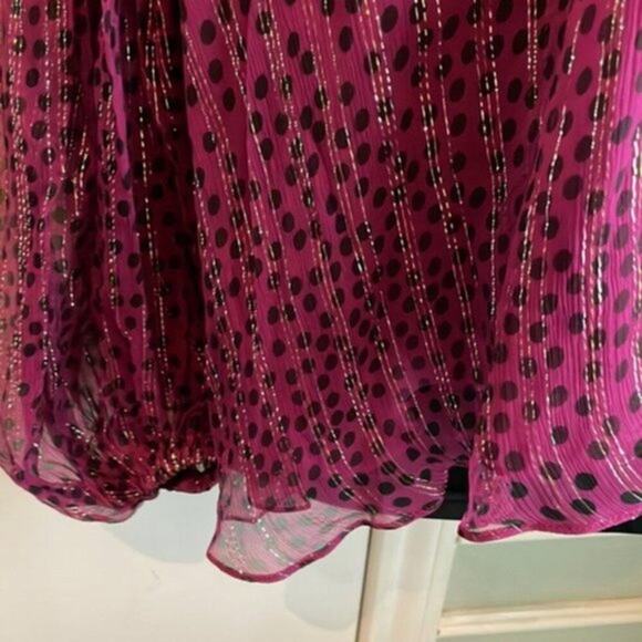 Stella McCartney Women Polka Dot Blouse raspberry colored size 6 - Picture 11 of 12